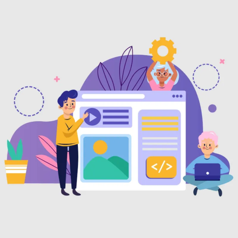 content creation vector image