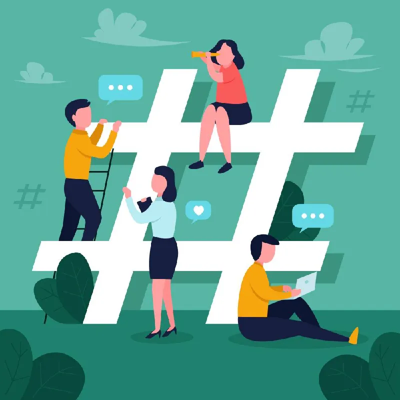 hashtag vector image